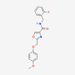 N-(2-fluorobenzyl)-2-[(4-methoxyphenoxy)methyl]-1,3-oxazole-4-carboxamide