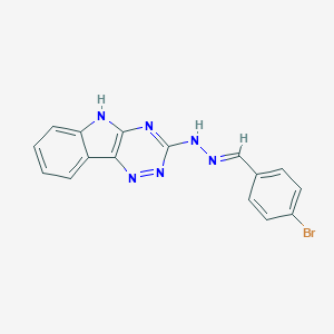 molecular formula C16H11BrN6 B391458 4-bromobenzaldehyde 5H-[1,2,4]triazino[5,6-b]indol-3-ylhydrazone CAS No. 319491-05-9