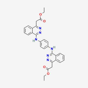 diethyl 2,2'-[1,4-phenylenebis(imino-4,1-phthalazinediyl)]diacetate