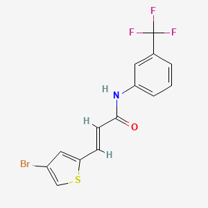 (2E)-3-(4-bromothiophen-2-yl)-N-[3-(trifluoromethyl)phenyl]prop-2-enamide