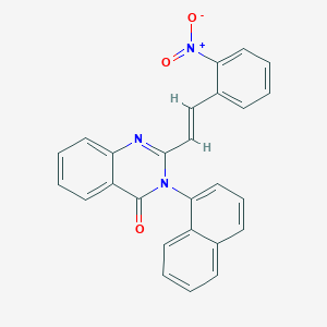 3-(1-naphthyl)-2-[2-(2-nitrophenyl)vinyl]-4(3H)-quinazolinone