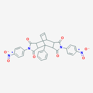 molecular formula C30H20N4O8 B391463 2,6-bis(4-nitrophenyl)-4-phenylhexahydro-4,8-ethenopyrrolo[3,4-f]isoindole-1,3,5,7(2H,6H)-tetrone 