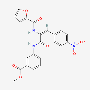 methyl 3-{[2-(2-furoylamino)-3-(4-nitrophenyl)acryloyl]amino}benzoate