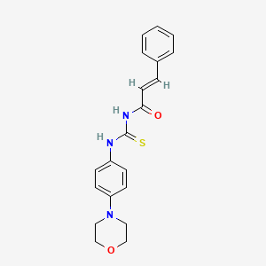 molecular formula C20H21N3O2S B3914656 N-({[4-(4-morpholinyl)phenyl]amino}carbonothioyl)-3-phenylacrylamide 