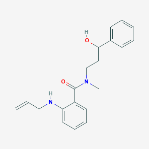 molecular formula C20H24N2O2 B3914677 2-(allylamino)-N-(3-hydroxy-3-phenylpropyl)-N-methylbenzamide 