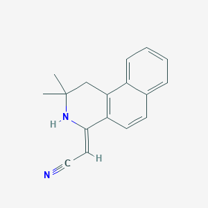 (2,2-dimethyl-2,3-dihydrobenzo[f]isoquinolin-4(1H)-ylidene)acetonitrile