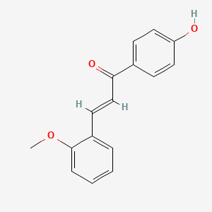 molecular formula C16H14O3 B3914710 1-(4-hydroxyphenyl)-3-(2-methoxyphenyl)-2-propen-1-one 