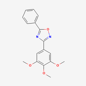 5-phenyl-3-(3,4,5-trimethoxyphenyl)-1,2,4-oxadiazole