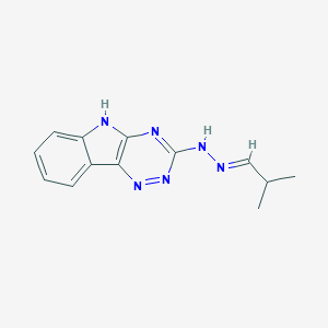 molecular formula C13H14N6 B391475 2-methylpropanal 5H-[1,2,4]triazino[5,6-b]indol-3-ylhydrazone 
