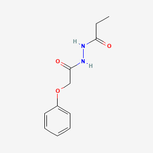 molecular formula C11H14N2O3 B3914759 N'-(2-phenoxyacetyl)propanohydrazide 