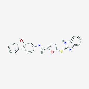 N-{[5-(1H-benzimidazol-2-ylsulfanyl)-2-furyl]methylene}-N-dibenzo[b,d]furan-3-ylamine