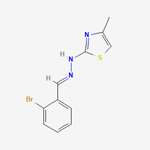 2-bromobenzaldehyde (4-methyl-1,3-thiazol-2-yl)hydrazone