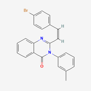 2-[2-(4-bromophenyl)vinyl]-3-(3-methylphenyl)-4(3H)-quinazolinone