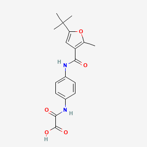 ({4-[(5-tert-butyl-2-methyl-3-furoyl)amino]phenyl}amino)(oxo)acetic acid