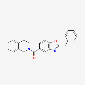 molecular formula C24H20N2O2 B3914833 2-[(2-benzyl-1,3-benzoxazol-5-yl)carbonyl]-1,2,3,4-tetrahydroisoquinoline 