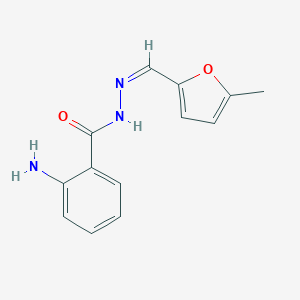 2-amino-N'-[(5-methyl-2-furyl)methylene]benzohydrazide