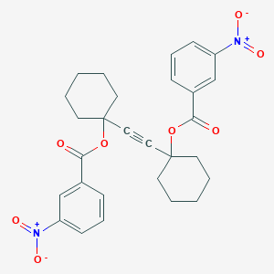 1-{2-[1-({3-Nitrobenzoyl}oxy)cyclohexyl]ethynyl}cyclohexyl 3-nitrobenzoate