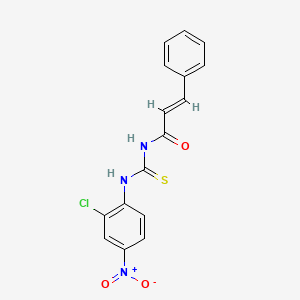 N-{[(2-chloro-4-nitrophenyl)amino]carbonothioyl}-3-phenylacrylamide