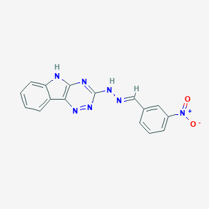 molecular formula C16H11N7O2 B391487 3-nitrobenzaldehyde 5H-[1,2,4]triazino[5,6-b]indol-3-ylhydrazone CAS No. 302795-54-6