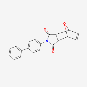 molecular formula C20H15NO3 B3914886 4-(4-biphenylyl)-10-oxa-4-azatricyclo[5.2.1.0~2,6~]dec-8-ene-3,5-dione 