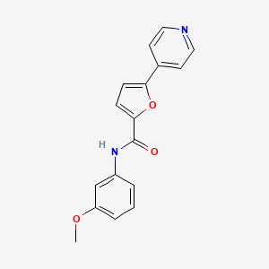 N-(3-methoxyphenyl)-5-pyridin-4-yl-2-furamide