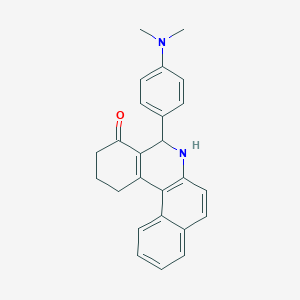 molecular formula C25H24N2O B391492 5-[4-(dimethylamino)phenyl]-2,3,5,6-tetrahydrobenzo[a]phenanthridin-4(1H)-one CAS No. 33899-03-5