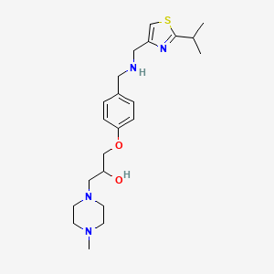 1-[4-({[(2-isopropyl-1,3-thiazol-4-yl)methyl]amino}methyl)phenoxy]-3-(4-methyl-1-piperazinyl)-2-propanol