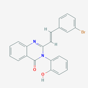 molecular formula C22H15BrN2O2 B3914927 2-[2-(3-bromophenyl)vinyl]-3-(2-hydroxyphenyl)-4(3H)-quinazolinone 