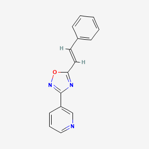 3-[5-(2-phenylvinyl)-1,2,4-oxadiazol-3-yl]pyridine