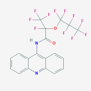 molecular formula C19H9F11N2O2 B391497 N-(9-acridinyl)-2,3,3,3-tetrafluoro-2-(1,1,2,2,3,3,3-heptafluoropropoxy)propanamide 