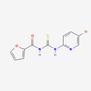 molecular formula C11H8BrN3O2S B3914998 N-{[(5-bromo-2-pyridinyl)amino]carbonothioyl}-2-furamide CAS No. 6137-91-3