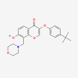 3-(4-tert-butylphenoxy)-7-hydroxy-8-(4-morpholinylmethyl)-4H-chromen-4-one