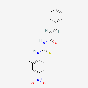 (2E)-N-[(2-methyl-4-nitrophenyl)carbamothioyl]-3-phenylprop-2-enamide