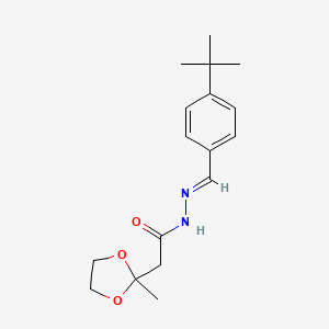 N'-(4-tert-butylbenzylidene)-2-(2-methyl-1,3-dioxolan-2-yl)acetohydrazide