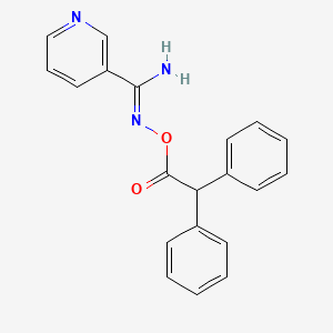 N'-[(2,2-diphenylacetyl)oxy]-3-pyridinecarboximidamide