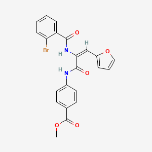 methyl 4-{[2-[(2-bromobenzoyl)amino]-3-(2-furyl)acryloyl]amino}benzoate