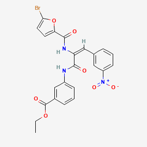 ethyl 3-{[2-[(5-bromo-2-furoyl)amino]-3-(3-nitrophenyl)acryloyl]amino}benzoate