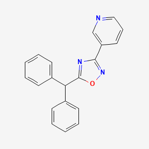 molecular formula C20H15N3O B3915136 3-[5-(diphenylmethyl)-1,2,4-oxadiazol-3-yl]pyridine 