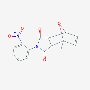 molecular formula C15H12N2O5 B391514 4-methyl-2-(2-nitrophenyl)-3a,4,7,7a-tetrahydro-1H-4,7-epoxyisoindole-1,3(2H)-dione 