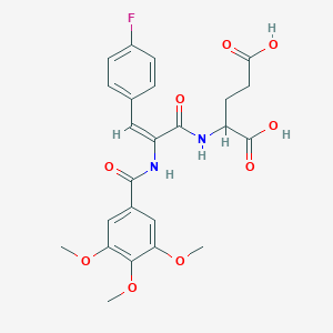 N-{3-(4-fluorophenyl)-2-[(3,4,5-trimethoxybenzoyl)amino]acryloyl}glutamic acid