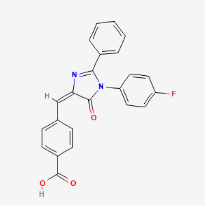 4-{[1-(4-fluorophenyl)-5-oxo-2-phenyl-1,5-dihydro-4H-imidazol-4-ylidene]methyl}benzoic acid