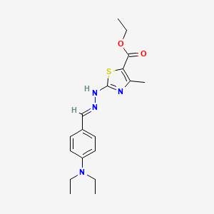 ethyl 2-{2-[4-(diethylamino)benzylidene]hydrazino}-4-methyl-1,3-thiazole-5-carboxylate