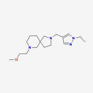 2-[(1-ethyl-1H-pyrazol-4-yl)methyl]-7-(2-methoxyethyl)-2,7-diazaspiro[4.5]decane