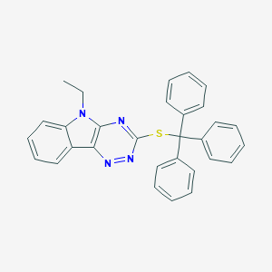 molecular formula C30H24N4S B391528 5-ethyl-3-(tritylthio)-5H-[1,2,4]triazino[5,6-b]indole 