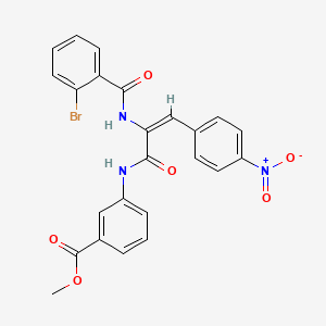 methyl 3-{[2-[(2-bromobenzoyl)amino]-3-(4-nitrophenyl)acryloyl]amino}benzoate