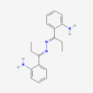 molecular formula C18H22N4 B3915313 1-(2-aminophenyl)-1-propanone [1-(2-aminophenyl)propylidene]hydrazone 