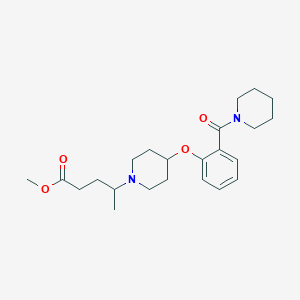 methyl 4-{4-[2-(1-piperidinylcarbonyl)phenoxy]-1-piperidinyl}pentanoate