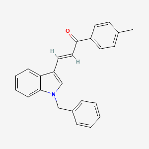 3-(1-benzyl-1H-indol-3-yl)-1-(4-methylphenyl)-2-propen-1-one