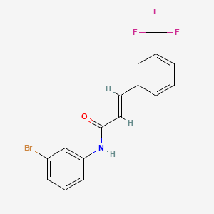 (2E)-N-(3-bromophenyl)-3-[3-(trifluoromethyl)phenyl]prop-2-enamide