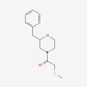 2-benzyl-4-[(methylthio)acetyl]morpholine